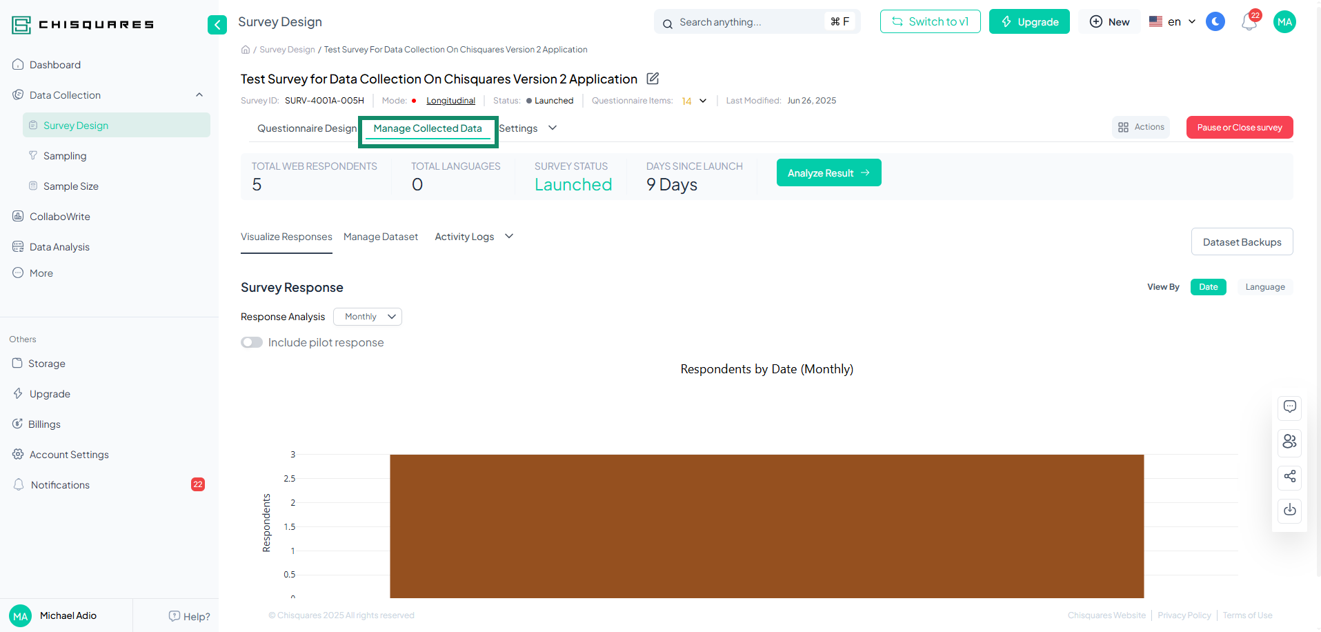 Manage Collected Data